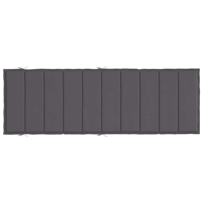 Pernă de șezlong, antracit, 186x58x4 cm, textil oxford