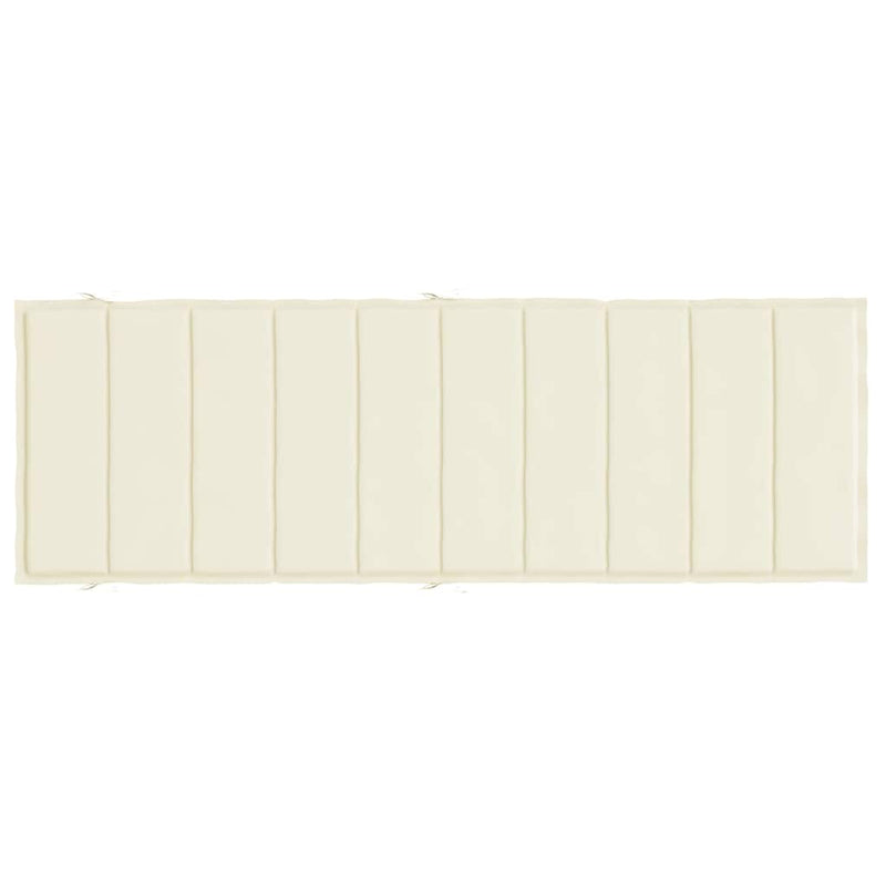 Pernă de șezlong, crem, 186x58x4 cm, textil oxford