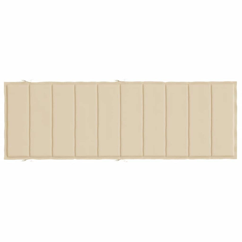 Pernă de șezlong, bej, 186x58x4 cm, textil oxford