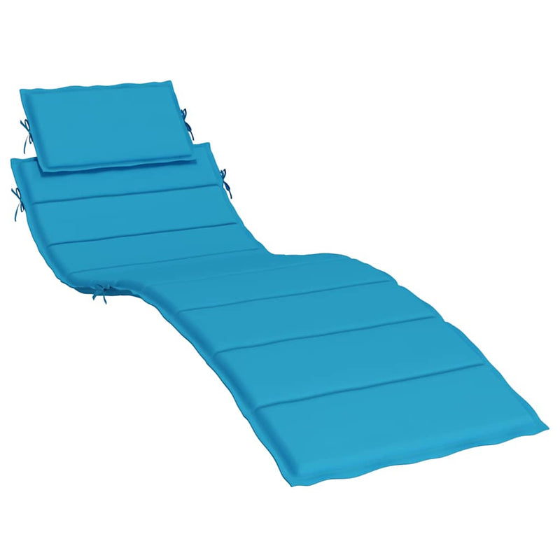 Pernă de șezlong, albastru, 186x58x4 cm, textil oxford