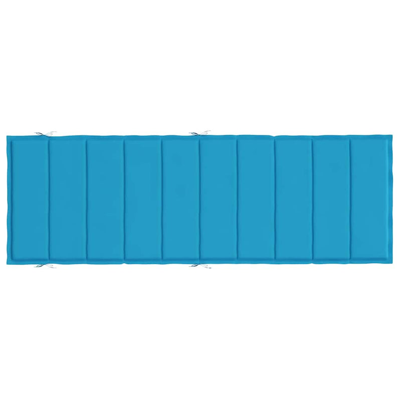 Pernă de șezlong, albastru, 186x58x4 cm, textil oxford