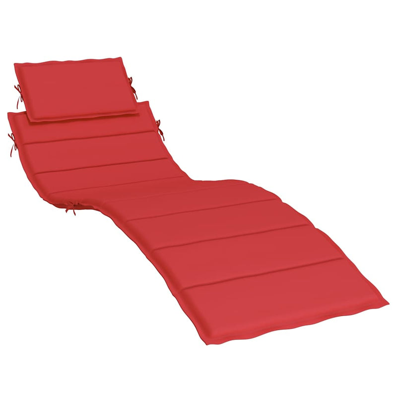 Pernă de șezlong, roșu, 186x58x4 cm, textil oxford