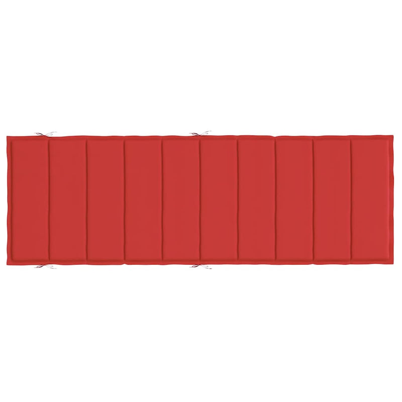 Pernă de șezlong, roșu, 186x58x4 cm, textil oxford