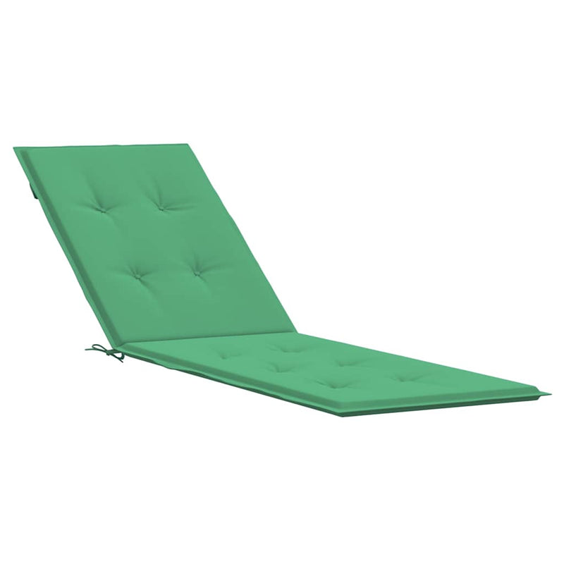 Pernă de șezlong, verde, (75 + 105) x50x4 cm