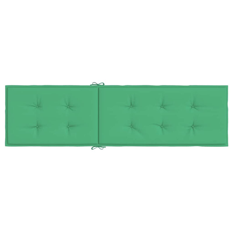 Pernă de șezlong, verde, (75 + 105) x50x4 cm