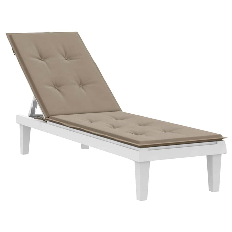 Pernă de șezlong, gri taupe, (75+105)x50x4 cm