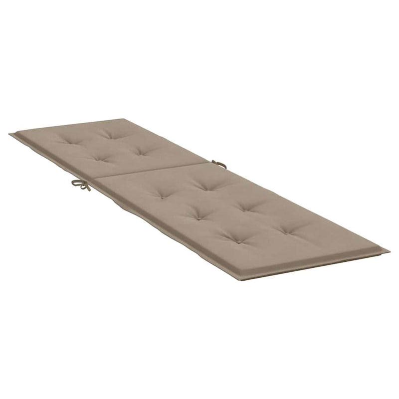 Pernă de șezlong, gri taupe, (75+105)x50x4 cm