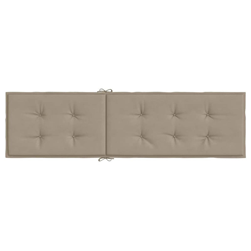 Pernă de șezlong, gri taupe, (75+105)x50x4 cm