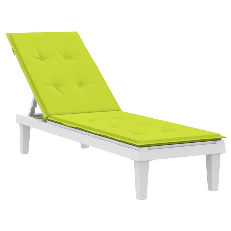 Pernă de șezlong, verde aprins, (75 + 105) x 50 x 4 cm