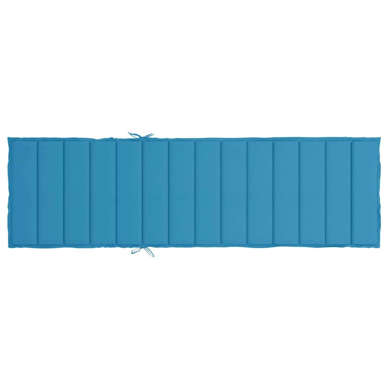 Pernă de șezlong, albastru, 200x50x3 cm, textil oxford