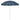 Umbrelă de soare de plajă, albastru, 240 cm