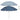 Umbrelă de soare de plajă, albastru, 240 cm