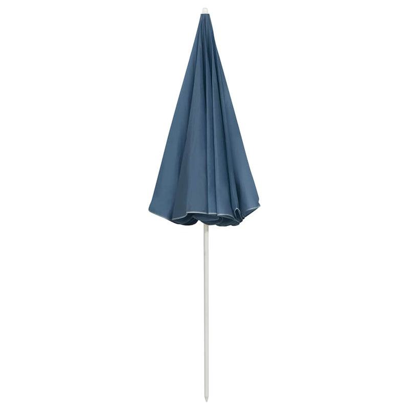 Umbrelă de soare de plajă, albastru, 240 cm