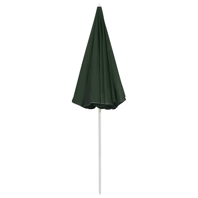 Umbrelă de soare de plajă, verde, 240 cm