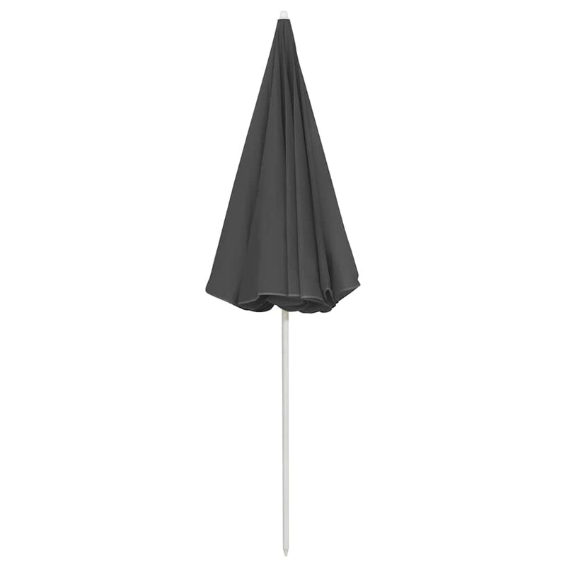 Umbrelă de soare de plajă, antracit, 240 cm