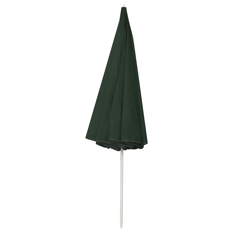 Umbrelă de soare de plajă, verde, 300 cm