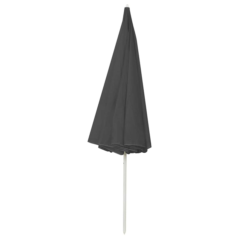 Umbrelă de soare de plajă, antracit, 300 cm