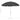 Umbrelă de soare de plajă, antracit, 300 cm
