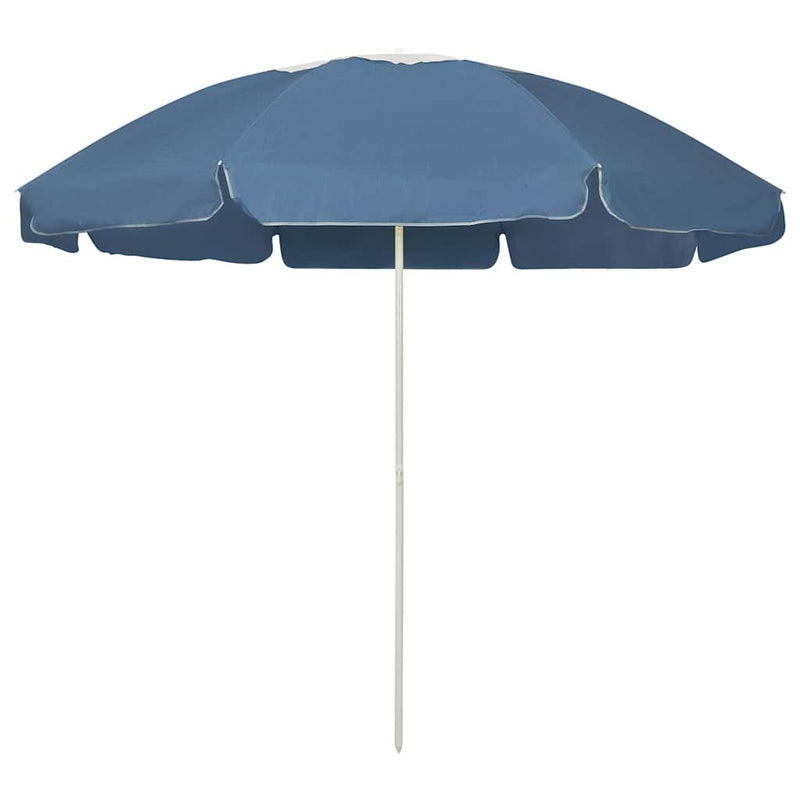 Umbrelă de soare de plajă, albastru, 240 cm