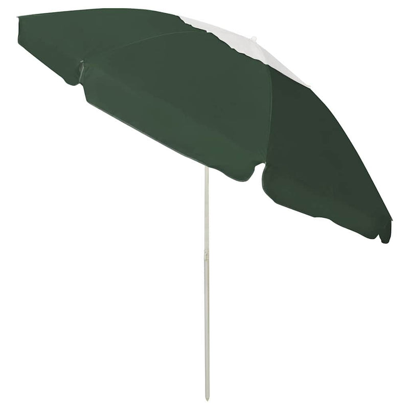 Umbrelă de soare de plajă, verde, 240 cm