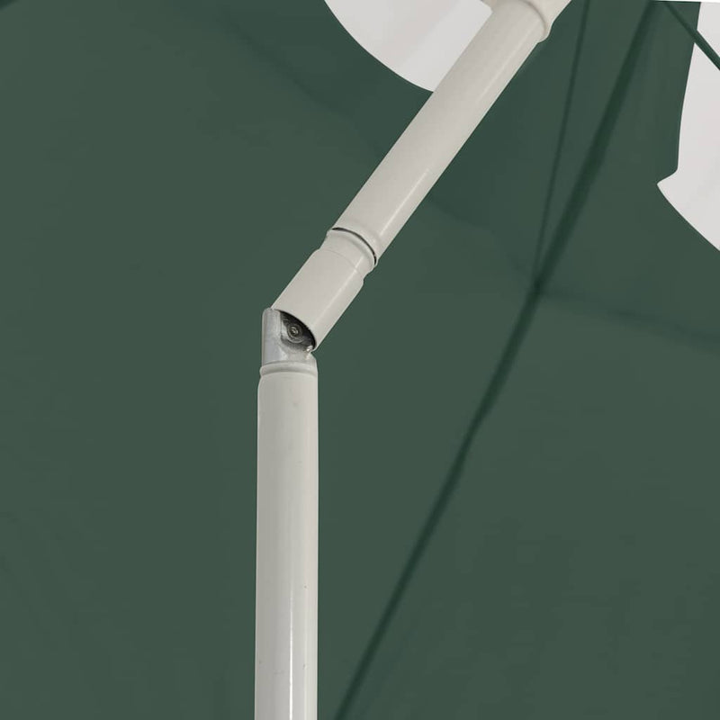 Umbrelă de soare de plajă, verde, 300 cm