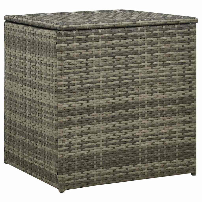 Set mobilier de grădină cu perne, 4 piese, poliratan, gri