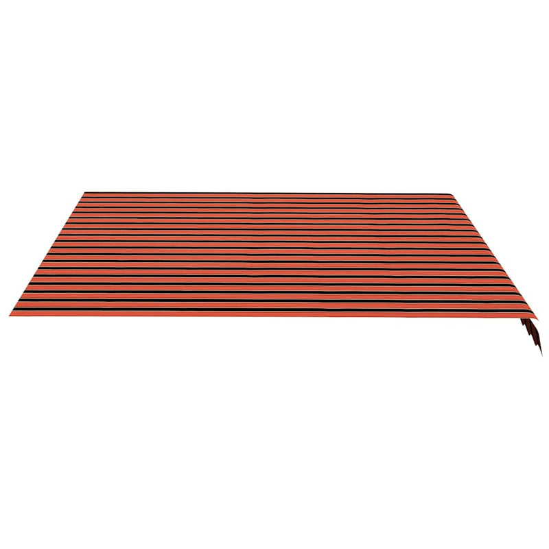 Pânză de rezervă copertină, portocaliu și maro, 400x350 cm, poliester