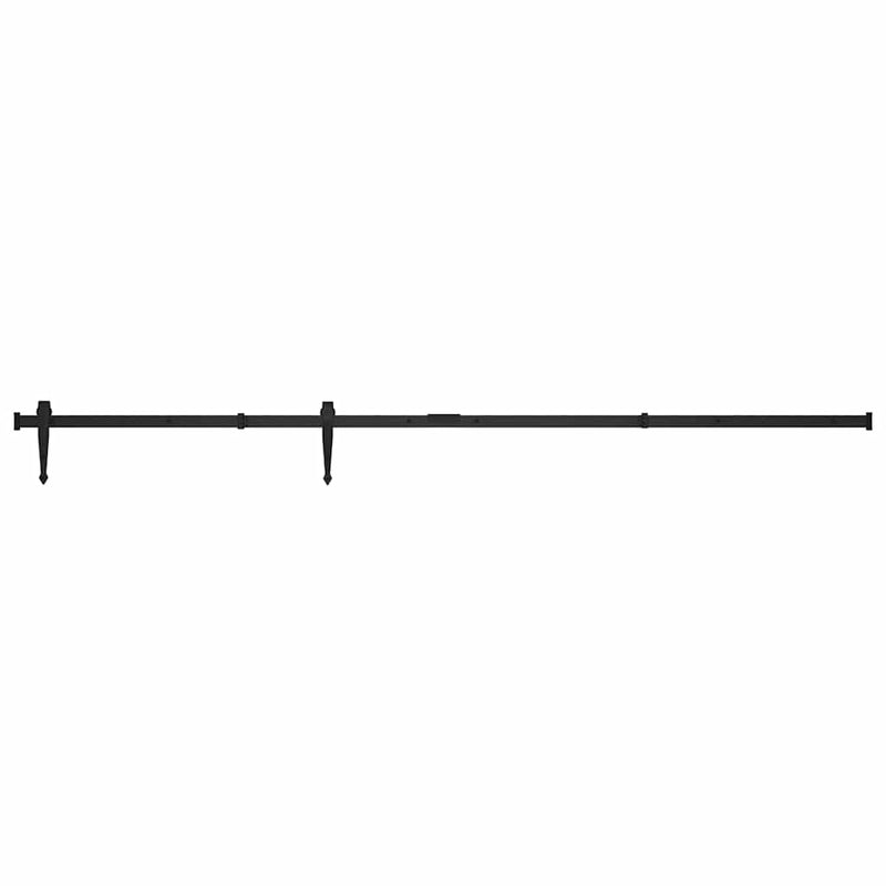Set glisare ușă mini pentru dulap, oțel carbon, 183 cm