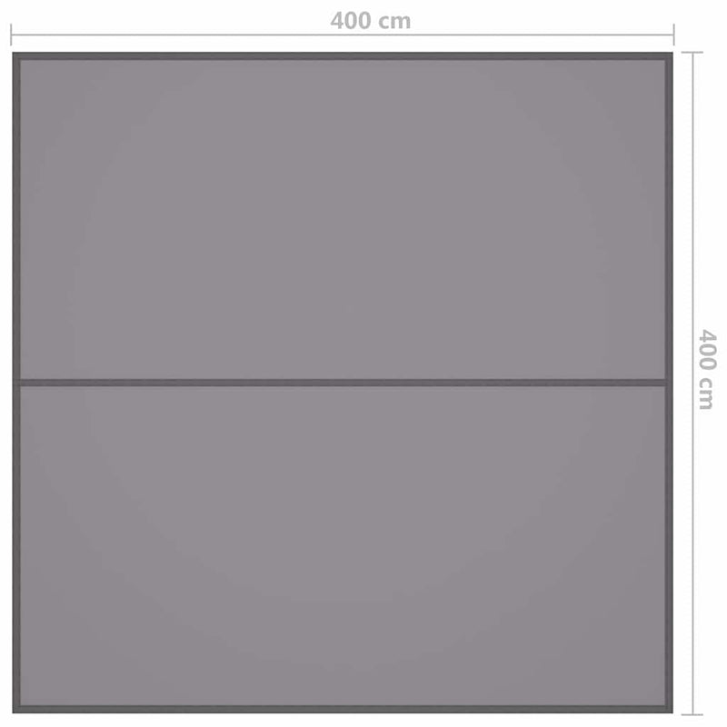 Prelată de exterior, gri, 4x4 m