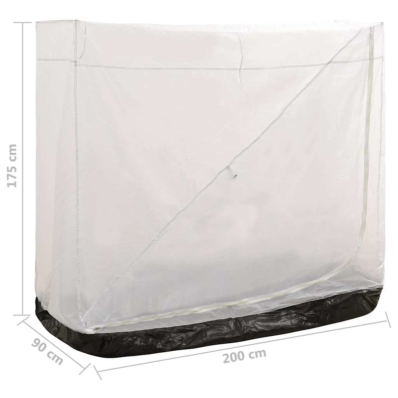 Cort de interior universal, gri, 200 x 90 x 175 cm
