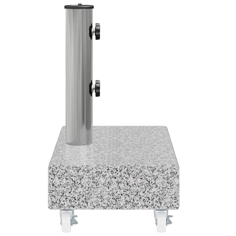 Bază pentru umbrelă, gri deschis, 45x25x8,3 cm, granit
