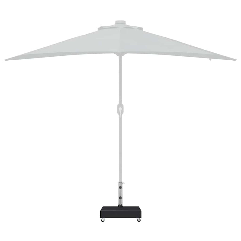 Suport pentru umbrelă, negru, 45x25x8 cm, granit