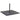 Placă de greutate umbrelă, negru, granit, 25 kg, pătrat