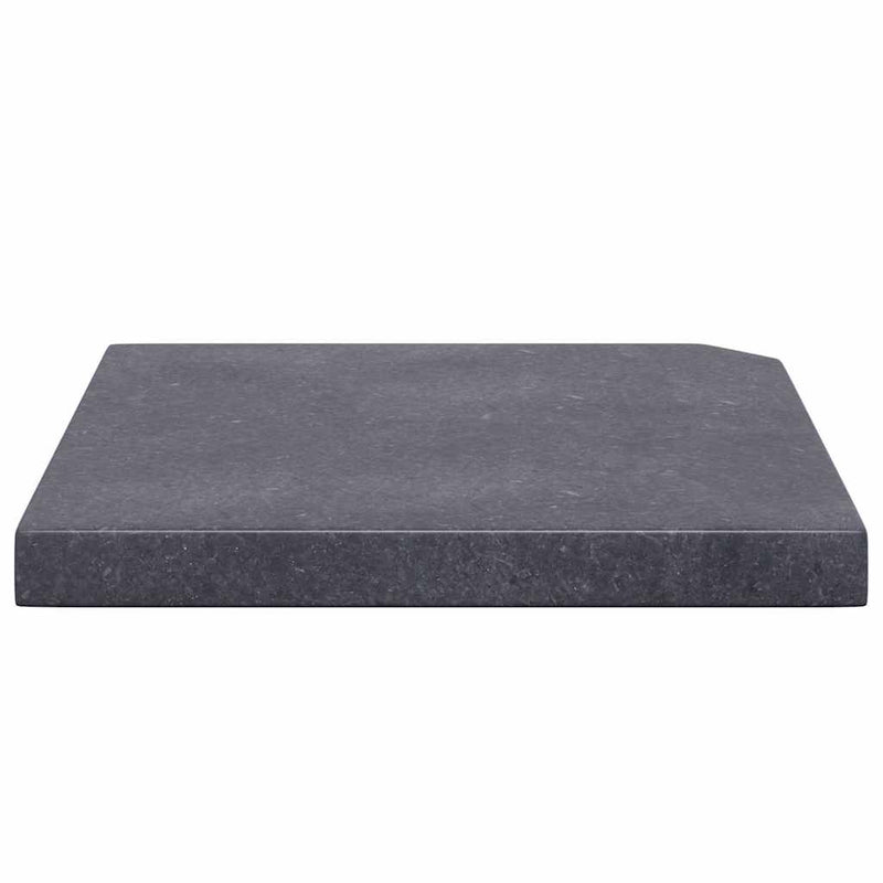 Placă de greutate umbrelă, negru, granit, 25 kg, pătrat