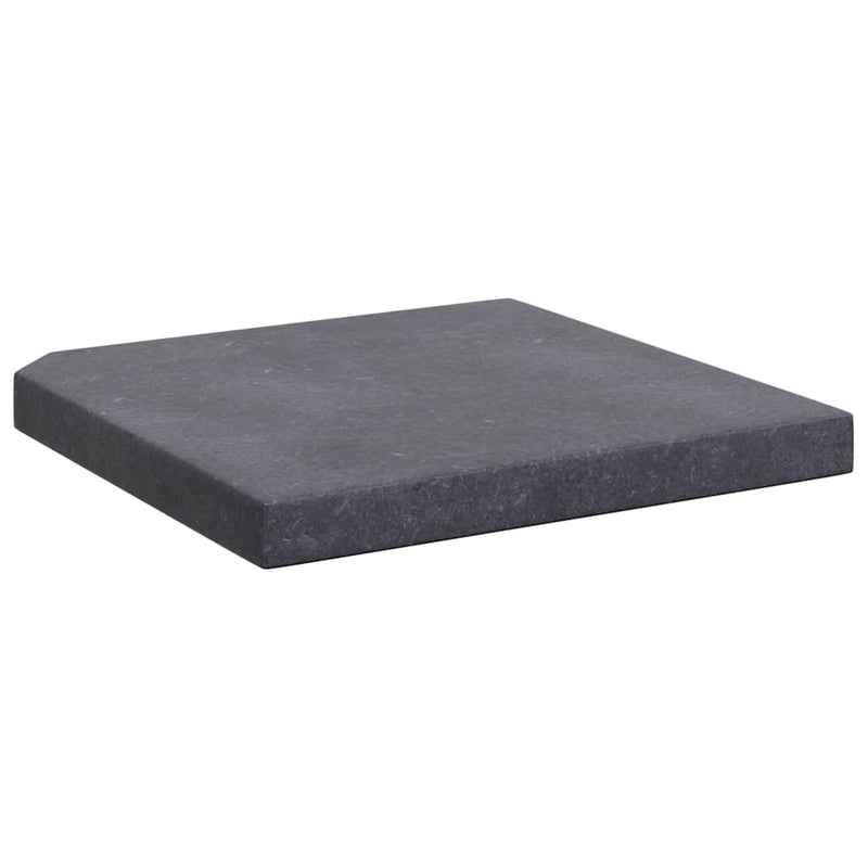 Placă de greutate umbrelă, negru, granit, 25 kg, pătrat