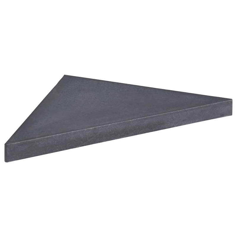 Placă de greutate umbrelă, negru, granit, 15 kg, pătrat