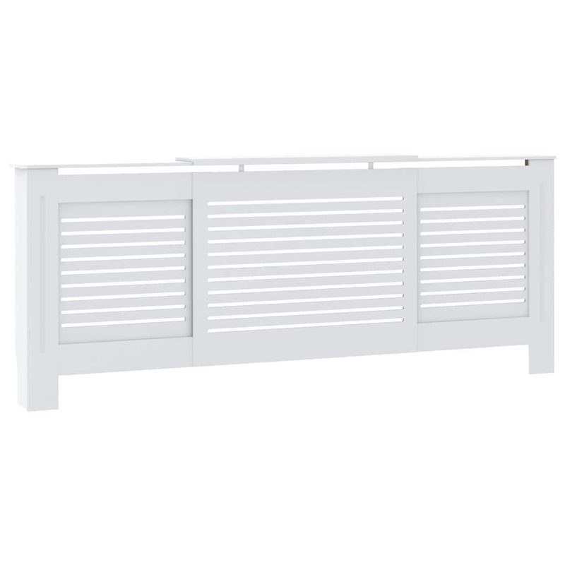 Mască pentru calorifer, alb, 205 cm, MDF