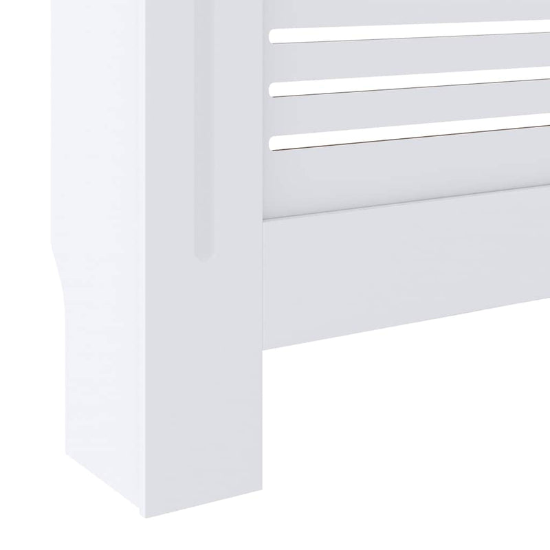 Mască pentru calorifer, alb, 205 cm, MDF