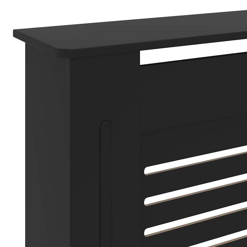 Mască pentru calorifer, negru, 205 cm, MDF