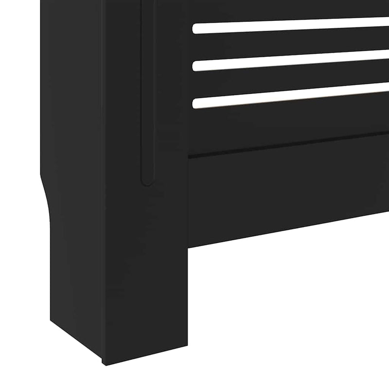 Mască pentru calorifer, negru, 205 cm, MDF