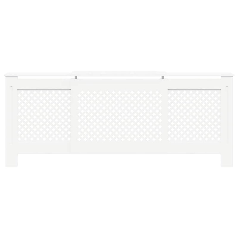 Mască pentru calorifer, alb, 205 cm, MDF