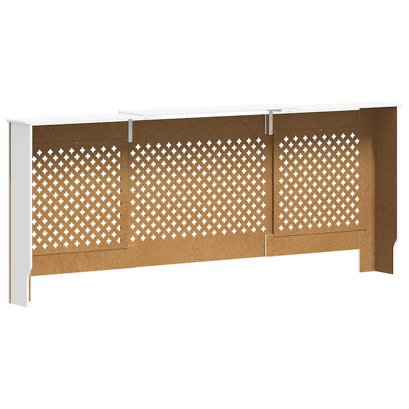 Mască pentru calorifer, alb, 205 cm, MDF