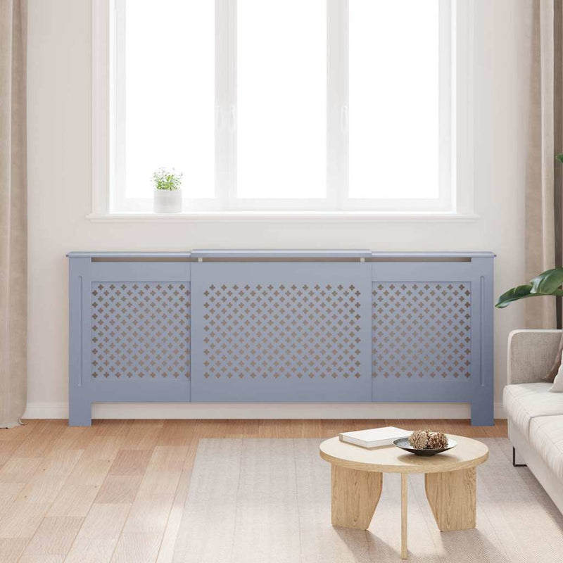Mască pentru calorifer, gri, 205 cm, MDF