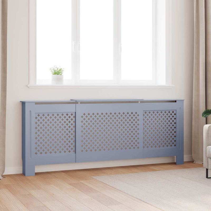 Mască pentru calorifer, gri, 205 cm, MDF