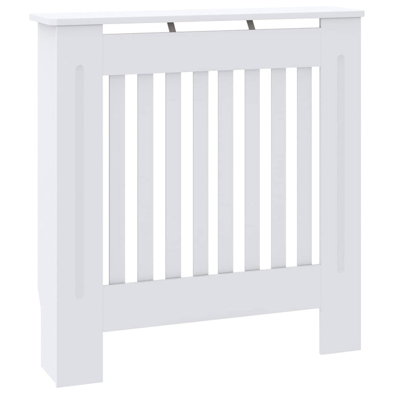 Mască pentru calorifer, alb, 78 cm, lemn prelucrat