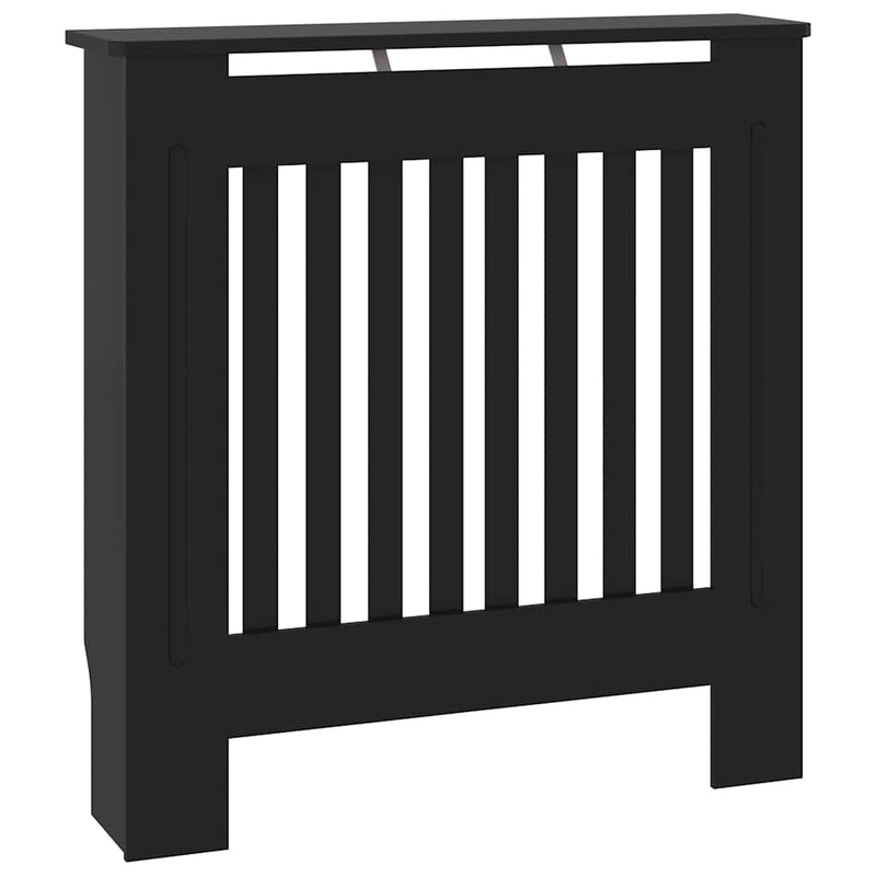 Mască pentru calorifer, negru, 78 cm, lemn prelucrat