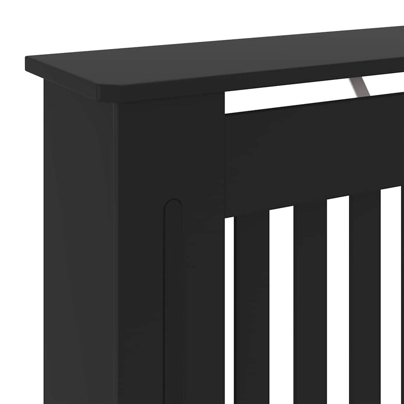 Mască pentru calorifer, negru, 78 cm, lemn prelucrat