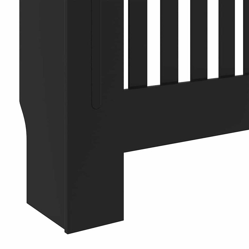 Mască pentru calorifer, negru, 78 cm, lemn prelucrat