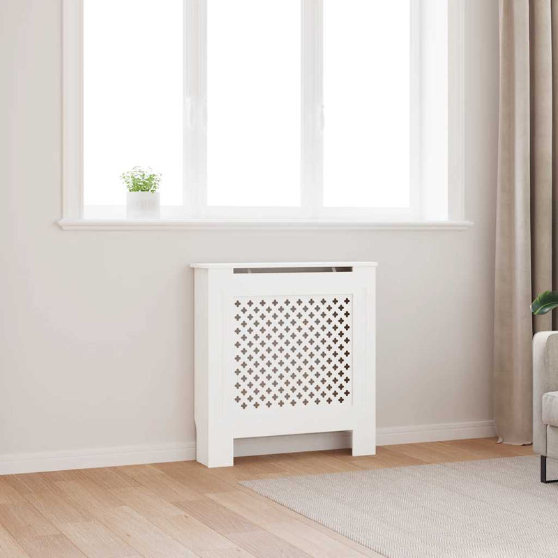 Mască pentru calorifer, alb, 78 cm, MDF