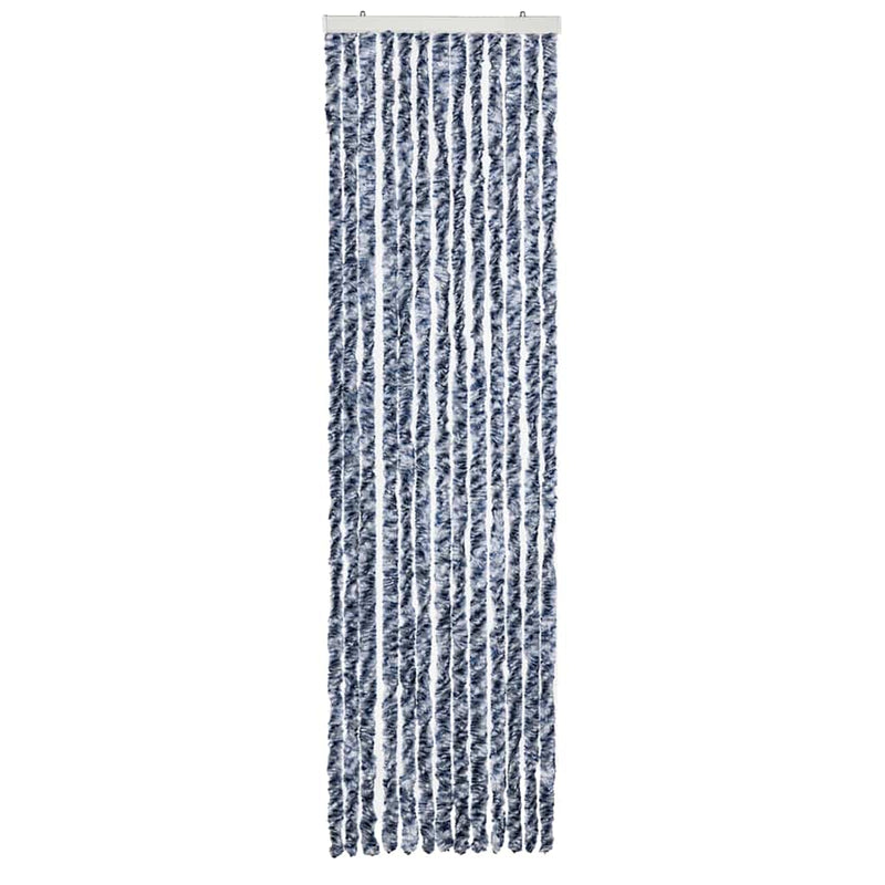 Perdea pentru insecte, albatru și alb, 56x200 cm, Chenille